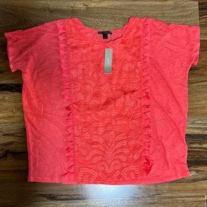 J Crew relaxed tee size XS CORAL